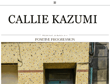 Tablet Screenshot of calliekazumi.com